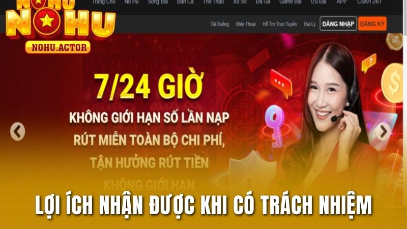 Lợi ích người chơi nhận được khi tuân thủ trách nhiệm